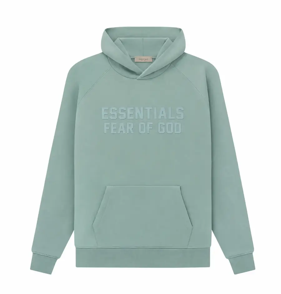 Relaxed Fleece Hoodie in Wutong Green